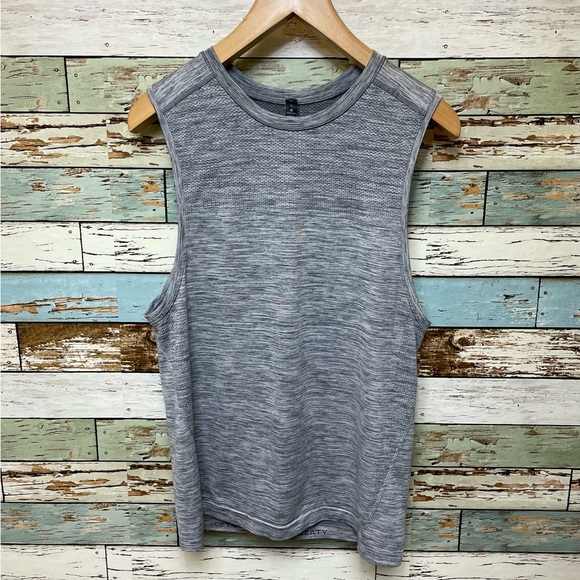 Men's Lululemon Metal Vent Tech Muscle Tank Top Shirt Size Small Slate Gray - Picture 1 of 7